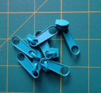 Zipper für EndlosreiÃverschluss (Farbe 12 Türkis)